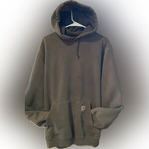 Carhartt K184-DGR Hoodie Sweatshirt Green Men’s Medium Heavyweight Grundge